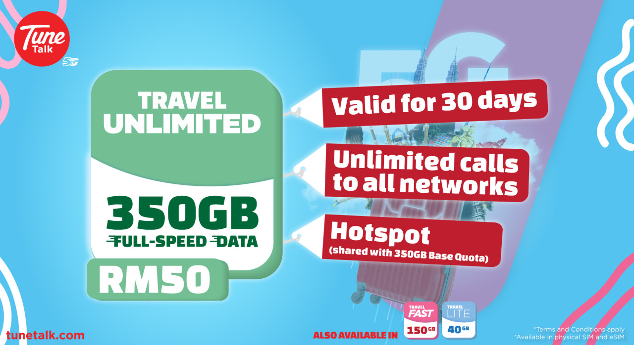 [페낭]말레이시아 5G 심카드 (페낭 국제공항 수령) (15GB/35GB/무제한)
