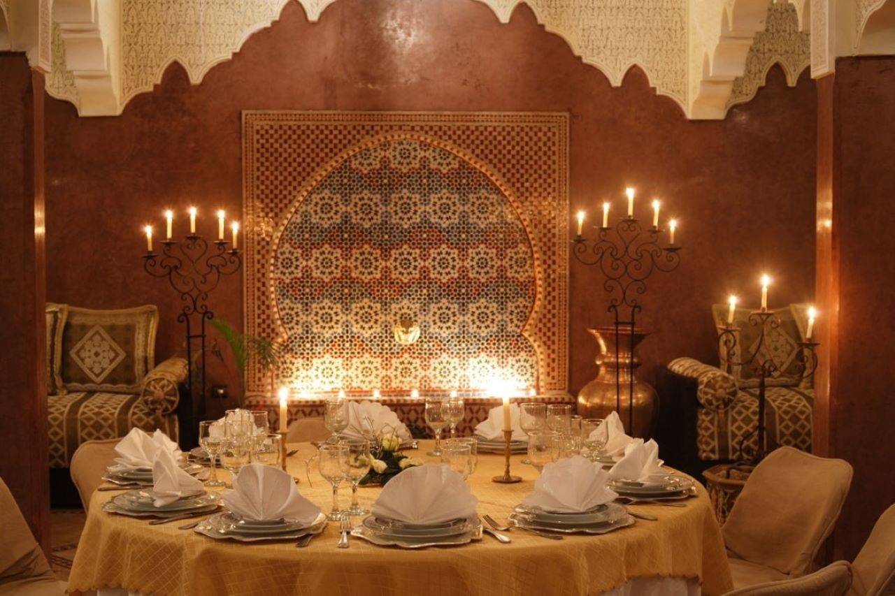 Palais Arabe Restaurant Dining Experience with Round Trip Transfers from Marrakech