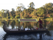 s: Banteay Srei, Banteay Samre with Set up canapé on Gondola boat: photo #8