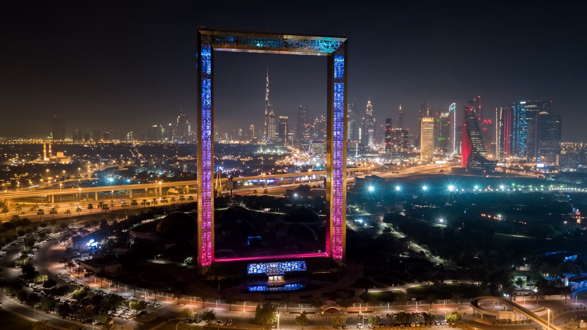 COMBO: Dubai Frame + Dubai Garden Glow: Dinosaur Park and Fantasy Park Tickets