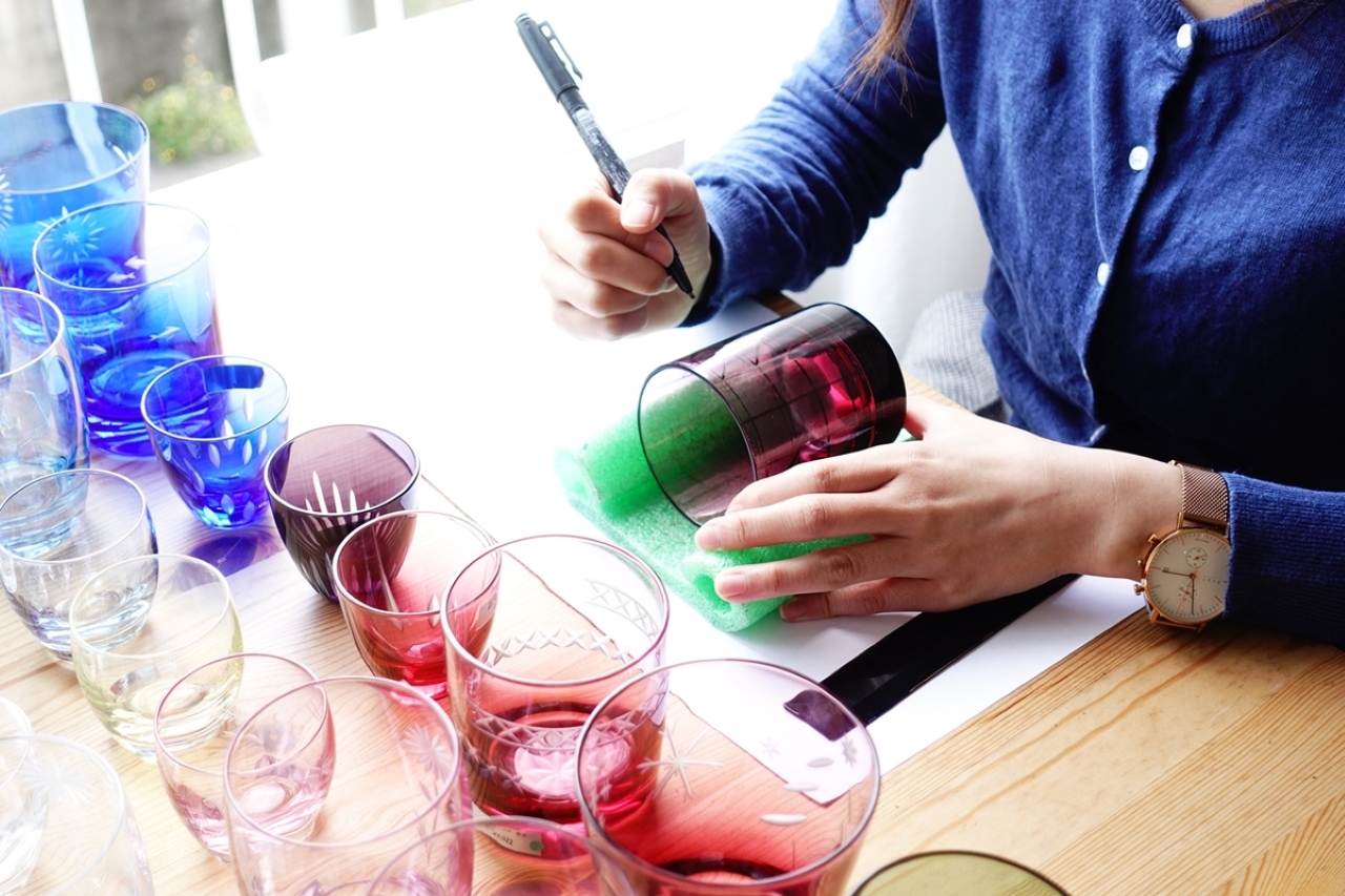 Edo Kiriko Glass Carving Experience