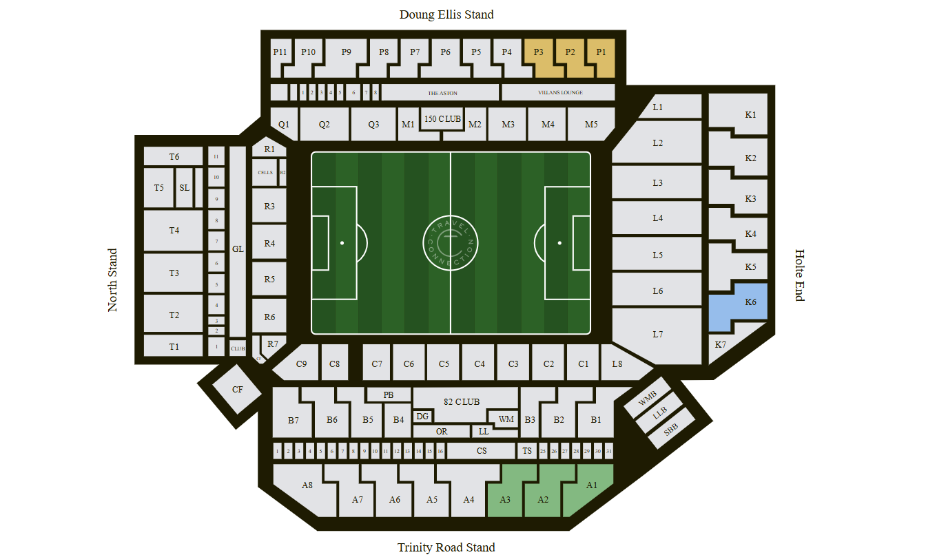 Premier League Football - Aston Villa FC Match Ticket at Villa Park Stadium