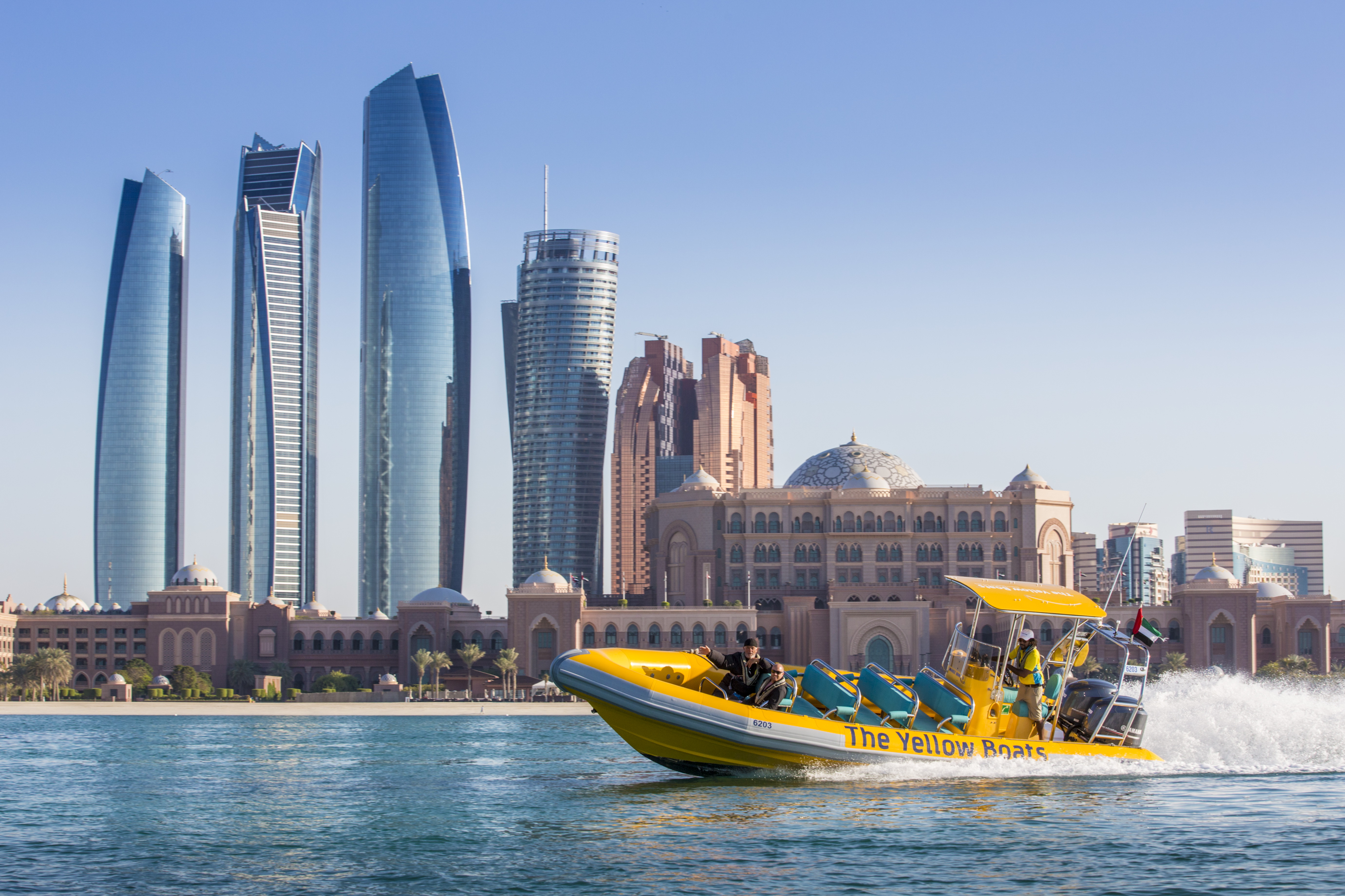 The Yellow Boats Abu Dhabi Speedboat Tour