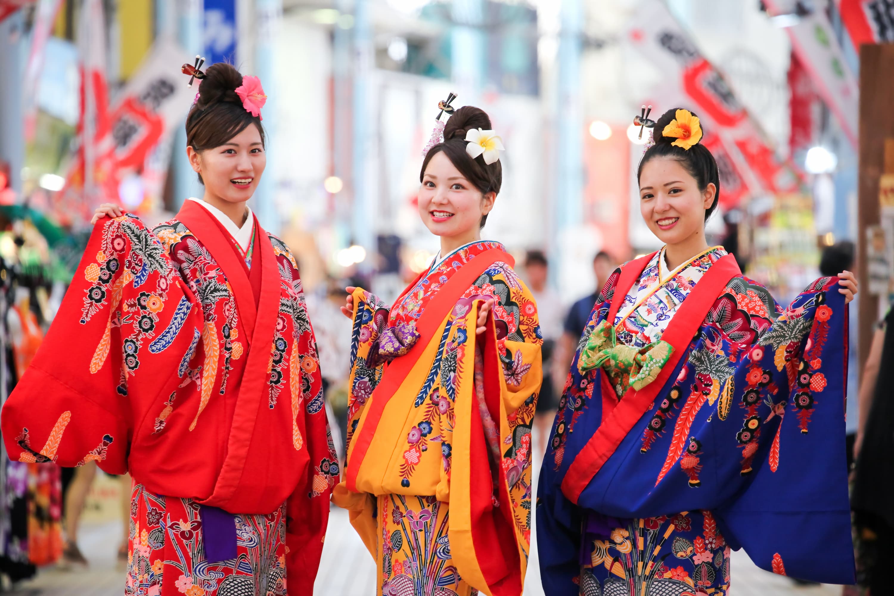 Kimono and Yukata Rental at Okinawa Chura Bijin Ryusou Studio