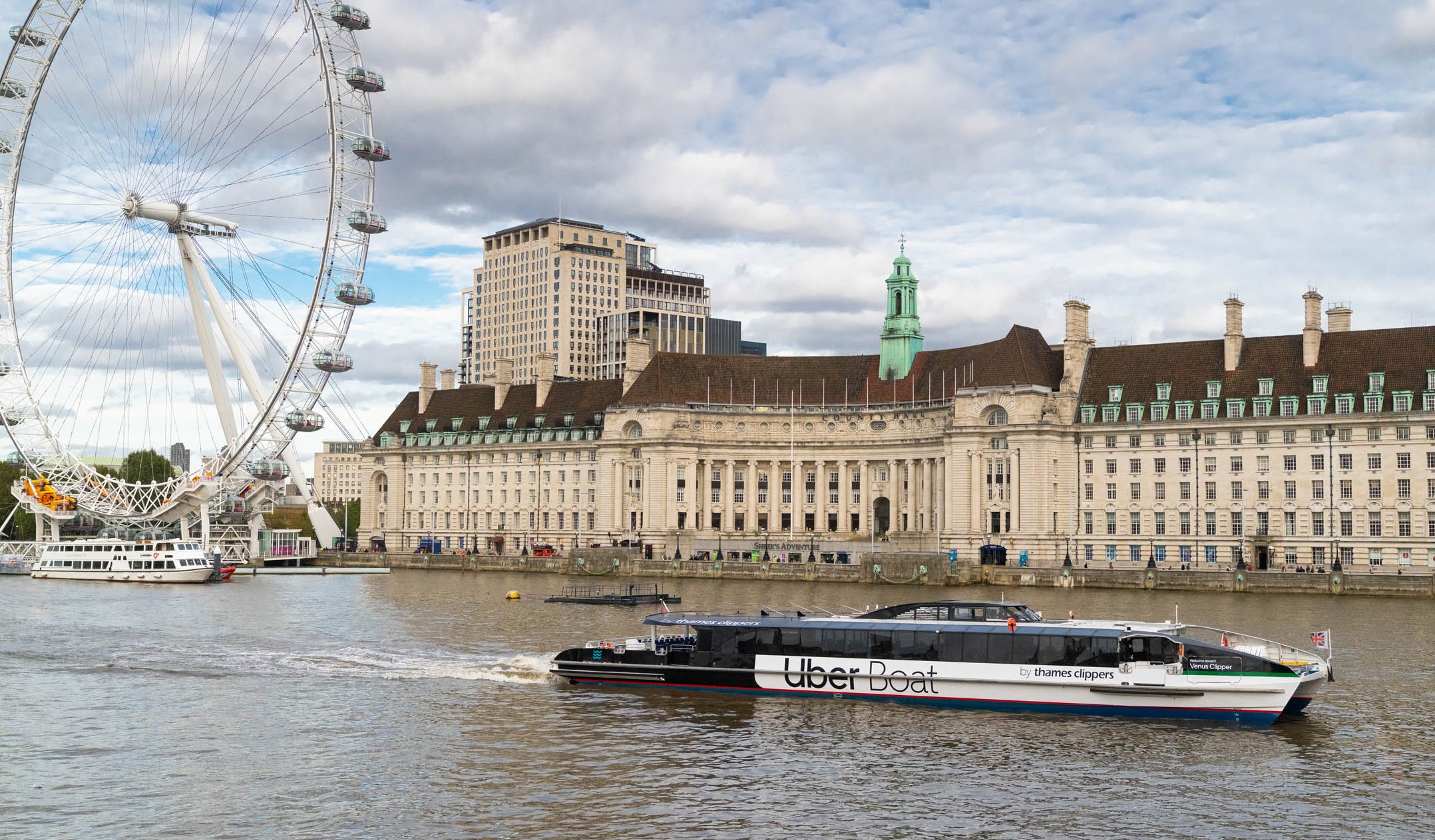 River Thames Uber Boat Transfer by Thames Clippers