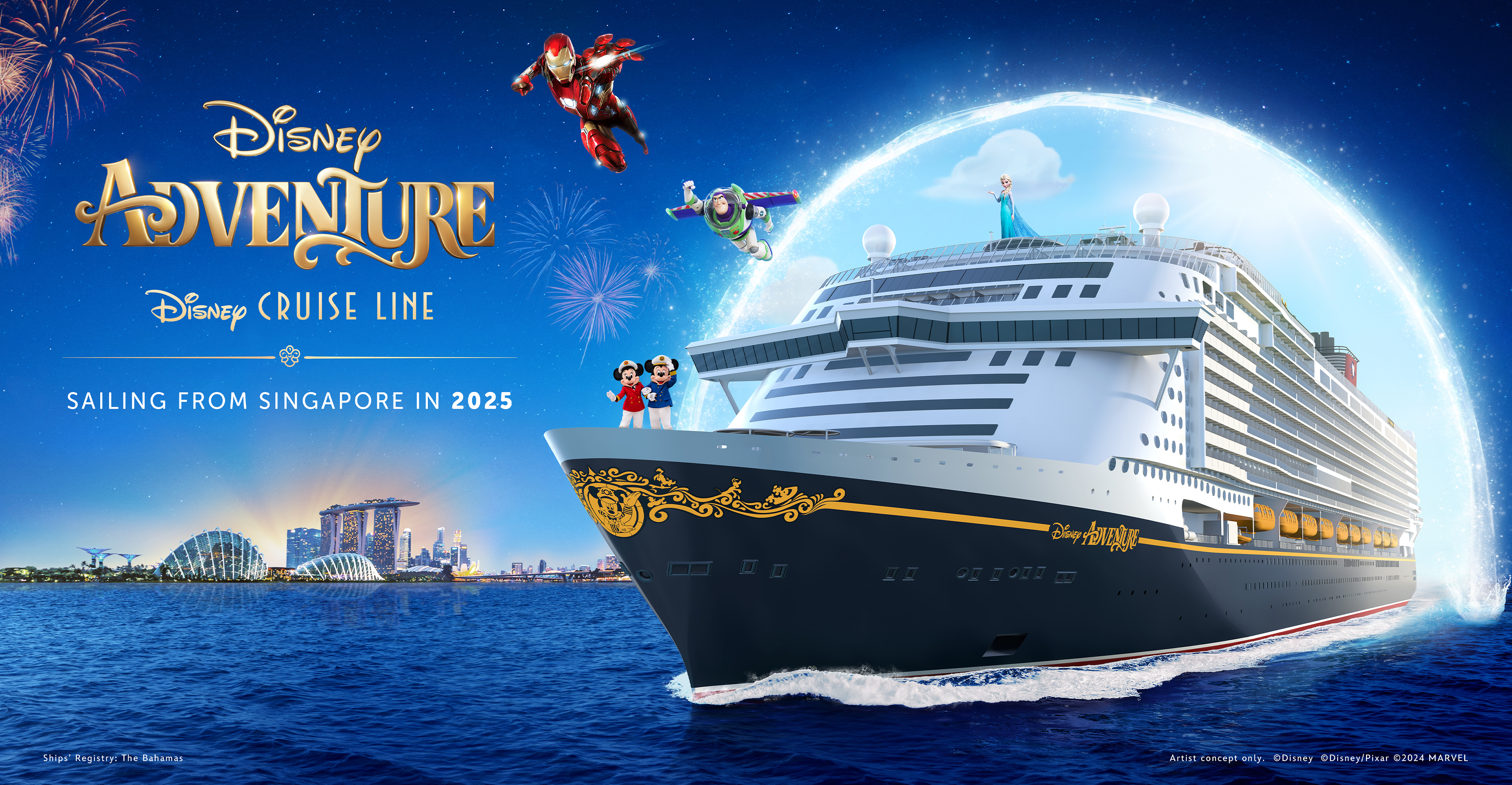 Disney Cruise Line: 4-Night Disney Adventure Cruise from Singapore