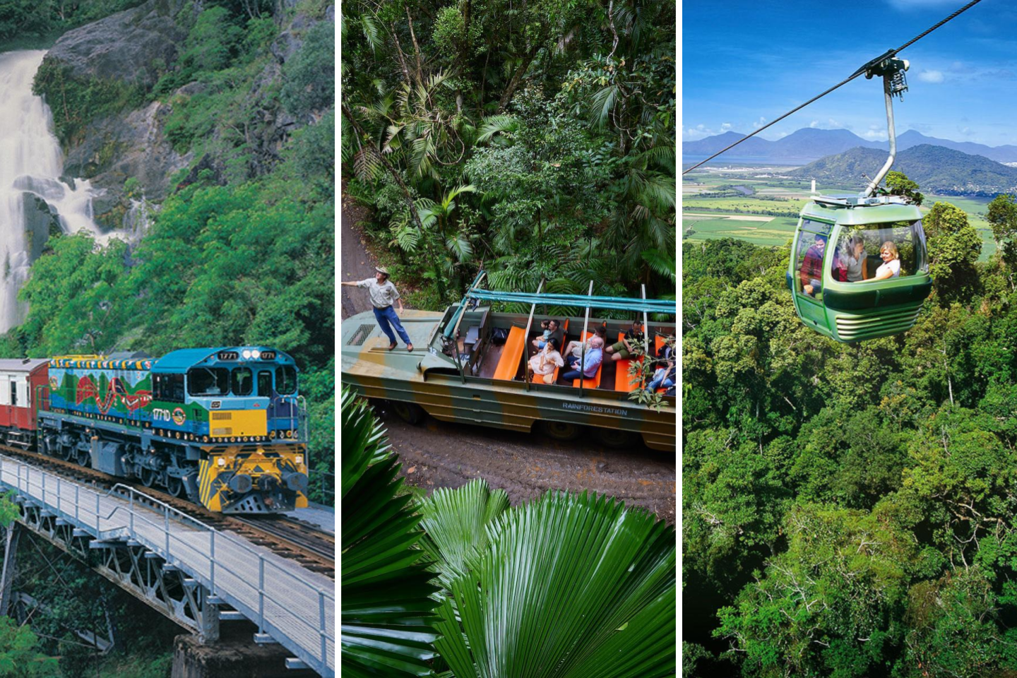 Full-Day Kuranda Tour with Skyrail Cableway, Scenic Railway and Rainforestation